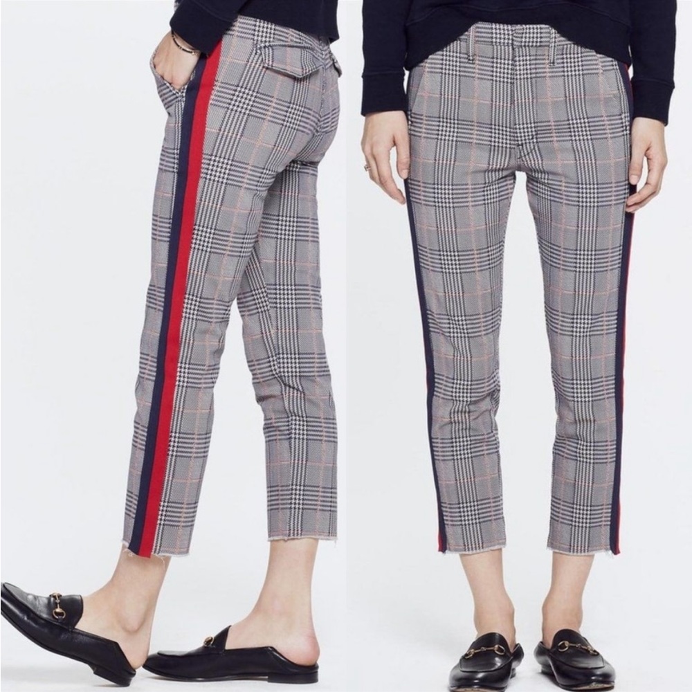 Mother The Shaker Prep Plaid Fray Prep School Pant Size 25
